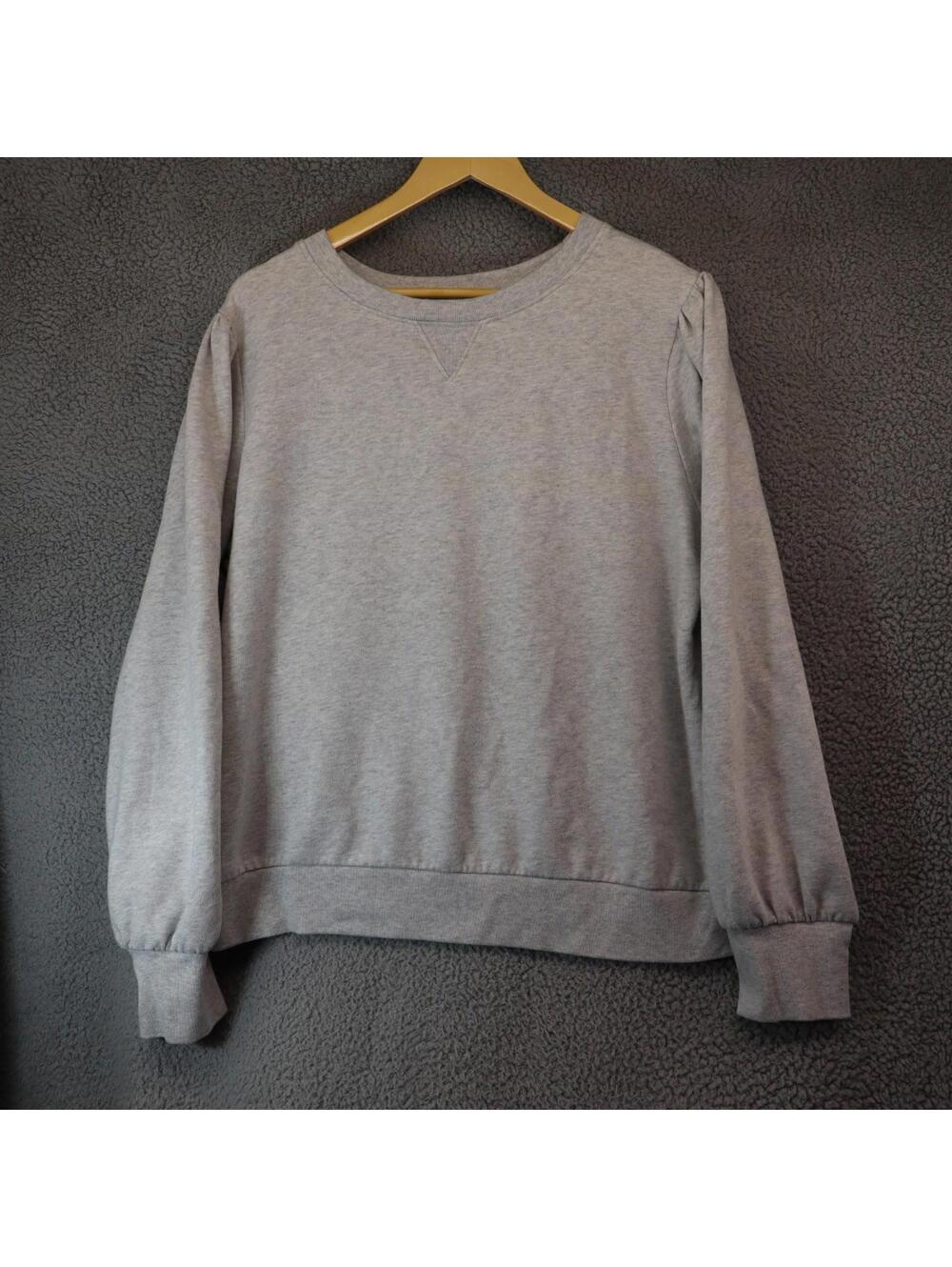Gap Blank Sweatshirt Women XL - Crewneck Gray 90s